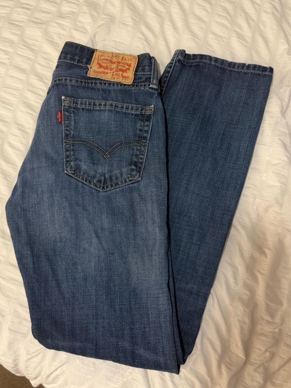 Levi's Men’s 30x32 Dark Blue Straight Leg Jeans